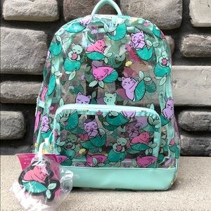 clear mermaid backpack